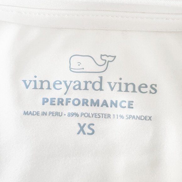 NWOT Vineyard Vines Mens Whale Logo White Short-Sleeve Harbor Performance Tee XS - Picture 7 of 8